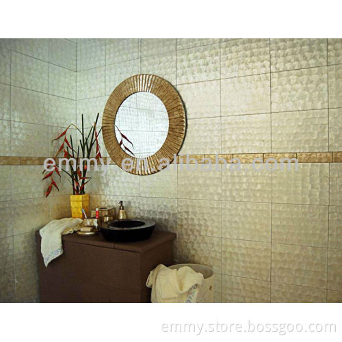 Silver capiz shell mosaic wall tiles